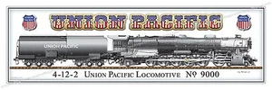 train,4-12-2,Union Pacific,Locomotive,Steam Engine,No 9000,Railroad,RR - Picture 1 of 5
