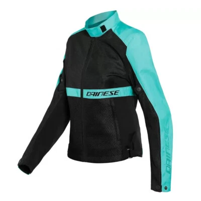 CHAQUETA DAINESE RIBELLE AIR LADY TEX NEGRA/VERDE AGUA 52 Foto 1 de 2