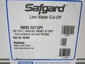 SAFGARD  550SV   low water cut-off - Picture 1 of 1
