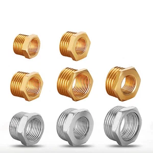 1/2"3/8"1/4"Male Female BSP Brass Reducing Bush Coupler/Air Hose Fitting/Reducer - Picture 1 of 8