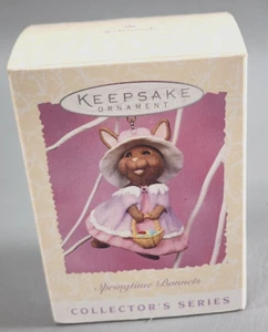 Hallmark Easter Ornament 1997 "Springtime Bonnets" 5th Series - Vintage - Picture 1 of 9