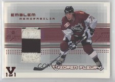 2000-01 ITG Be A Player Memorabilia All-Star Emblem Vault Ruby /1 Theoren Fleury