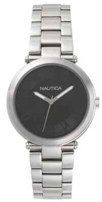 Reloj para mujer Nautica Flagstaff Collection caja de acero 36 mm esfera negra NAPFLS005 Foto 1 de 4