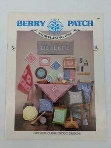 Vintage 1983 Claire Bryant Snowflaking One Counted Cross Stitch Booklet Leaflet - Picture 1 of 3