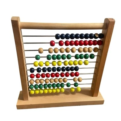 Juguete educativo clásico de madera con 100 cuentas MELISSA & DOUG ábaco Foto 1 de 4