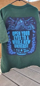 Travis Scott Astroworld T-Shirt Size XL Color Gree Open Your Eyes See You Utopia - Picture 1 of 5