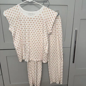 Lila And Hayes Girls pumpkin Pajamas Lounge Set Size 8 EUC Thanksgiving Fall - Picture 1 of 7