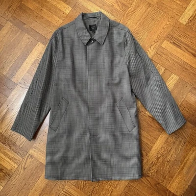 Abrigo de coche J Crew para hombre Ludlow algodón italiano pata de gallo talla 46 (ajustado a 42) Foto 1 de 4