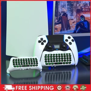 Mini Keypad Chatpad Green Backlight Wireless Gaming Keypad for PS5 Elite Handle - Picture 1 of 17