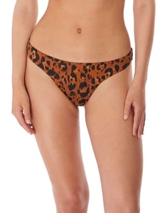 S (10) Freya Roar Instinct Bikini Bottom Mid Rise Brazilian Bikini Briefs Swim - Picture 1 of 5