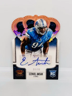 2013 Crown Royale EZEKIEL ANSAH Rookie Bronze Die-Cut Auto /99 Lions RC #140 - Image 1 of 2