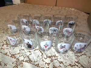 Norman Rockwell Glaswaren Sammlung Samstag Abend Post Becher 15 Gläser Set - Bild 1 von 13