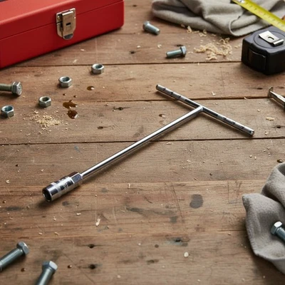 Hexagon T Handle Socket Wrench 814mm Sizes 8mm 10mm 12mm 13mm 14mm 1pc Metal - Image 1 of 4