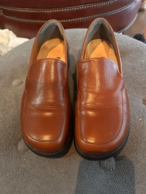 Birkenstock Footprints Tan Leather Slip On Shoe Size 39 Narrow - Image 1 of 4