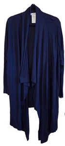 Suéter/plumero abierto azul Ulla Popken para mujer 16/18 - Imagen 1 de 6