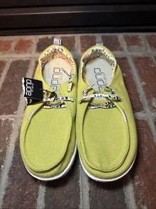 NWT! Hey Dude Wendy Zig Zag Acacia Womens Sz 9 122288364 - Picture 1 of 10