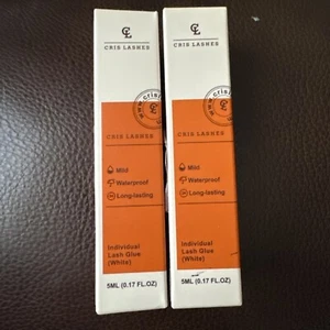2 Eyelash Glue  Super Strong Hold False Eyelash White Lash Glue Chris Lashes - Picture 1 of 1