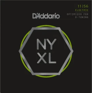 D'Addario Nickel Wound, Medium Top / Extra-Heavy Bottom, 11-56 Electric Guitar S - Picture 1 of 4