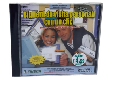 CD-ROM Biglietti da visita personali con un clic! Finson Vintage Blisterato - Immagine 1 di 2