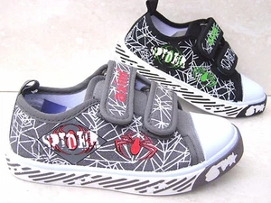NEW BOYS LEATHER INSOLES BLACK GREY TRAINERS SPORTS SHOES SNEAKERS PLIMSOLLS UK - Picture 1 of 10