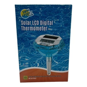 Swim Sportz Solar LCD Digital Pool Spa Thermometer Floating Light Show - Picture 1 of 10