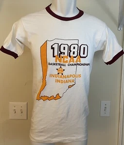 1980 Vintage NCAA Basketball Championship t-shirt size XS/S Champion, pre-owned - Picture 1 of 5