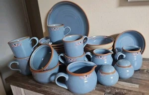 Noritake Blue Adobe Stoneware Set 26 Items - Picture 1 of 5