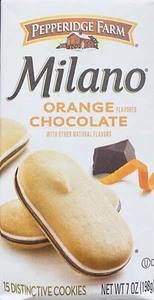 Pepperidge Farm Milano ORANGE CHOCOLATE Cookies 7 oz Bag - NEW - Picture 1 of 3