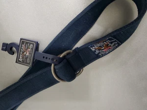 VINTAGE AMERICAN LIVING DOUBLE D-RING CANVAS UNISEX PREPSTER BELT SZ: L - Picture 1 of 7