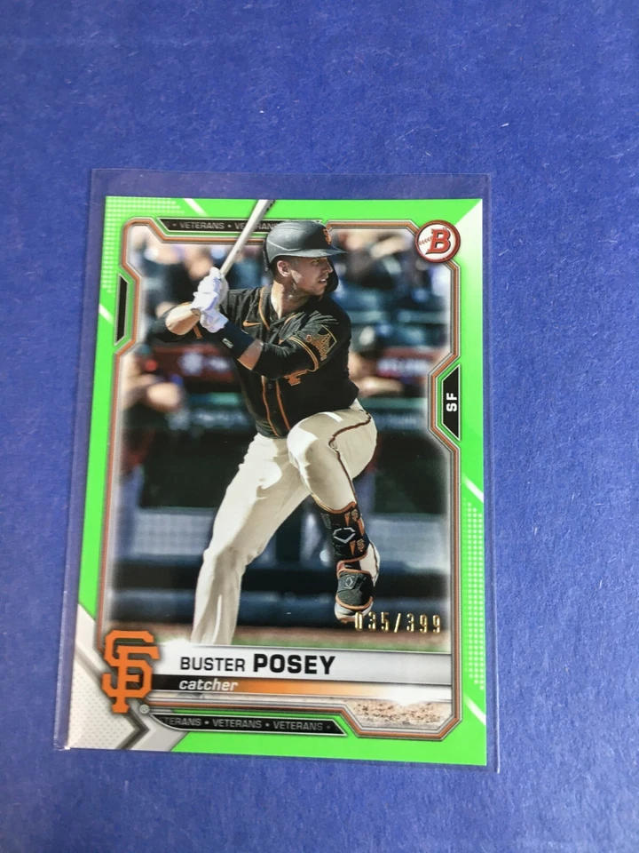 F169,060  2021 Bowman Neon Green #6 Buster Posey San Francisco Giants/399 - Изображение 1 из 1