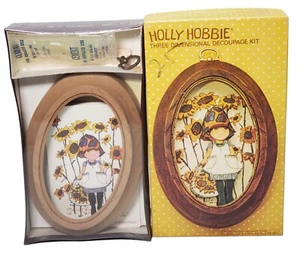 Vintage HOLLY HOBBIE Three Dimensional Decoupage Kit With Sunflowers NEW NOS - Picture 1 of 8