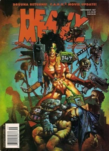 HEAVY METAL THE ILLUSTRATED FANTASY MAGAZINE~SEP~1997~HARD~TO~FIND!~HOT METAL!~~ - Picture 1 of 12