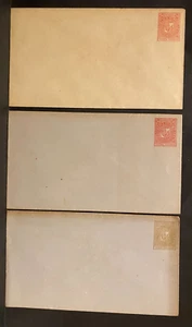 DOMINIKANISCHE REPUBLIK, ca1890er Jahre, 20 & 30 Centavos gestempelte Hüllen, Lot 3, ungebraucht - Bild 1 von 9