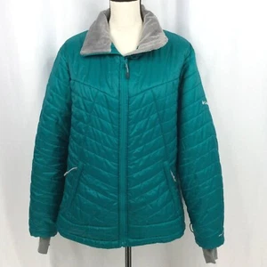 Columbia Omni-Heat Omni-Shield Interchange Puffer Jacket Womens Size 1X Teal - Picture 1 of 11