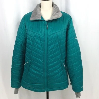 Columbia Omni-Heat Omni-Shield Interchange Puffer Jacket Womens Size 1X Teal - Image 1 of 4