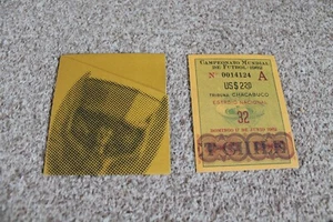 WM 1962 CHILE Reproduktion MATCH TICKET Fußball Brasilien vs Tschechoslowakei - Bild 1 von 1