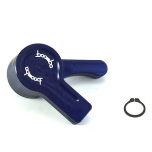 Boomba Racing 2016+ Ford Focus RS Hood Latch Release BLUE ANODIZED FINISH - Picture 1 of 3
