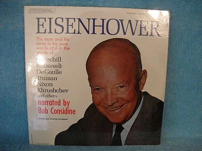 Eisenhower, Narrated by Bob Considine, 1969, Caedmon Records, SEALED - Image 1 of 2