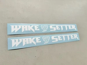 Malibu Wakesetter Decals SET OF 2 Vinyl Decal Stickers - Picture 1 of 4