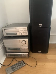 Denon D-100 Stereo System inc. Amplifier, Tuner, CD Player & Cassette Deck - Picture 1 of 13