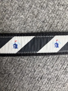 LEVELWEAR Classic-Fabric/Leather Belt-Size 32/34 (Golf Logo) - Picture 1 of 4