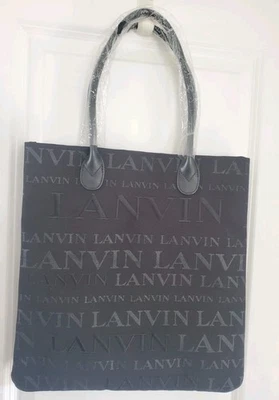 Bolso de Mano LANVIN Monograma Lona con Asas de Cuero **NUEVO** Foto 1 de 4