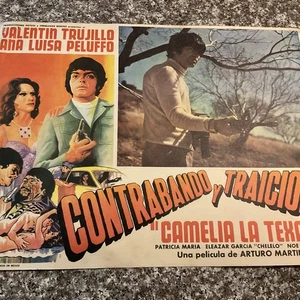 (1977) Contraband’s Y Traicion Lobby Card Valentin Trujillo, Ana Luisa Peluffo. - Picture 1 of 10