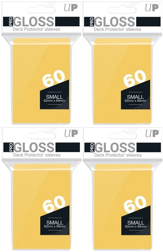 240 Ultra PRO Amarillo Brillante Pequeña Baraja Protector Fundas para Tarjetas Yugioh Juego tcg Foto 1 de 3