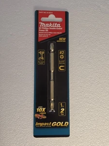 MAKITA #2 PHILLIPS BROCA ELÉCTRICA DE DOBLE EXTREMO (NUEVA) IMPACT GOLD - Imagen 1 de 1