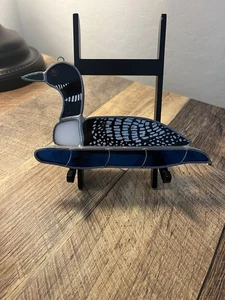 Vintage Buntglas Loon Ente Sonnenfänger - Bild 1 von 8