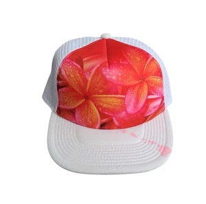 Nuovo cappello camionista hawaiano copricapo Plumeria Isle Snapback taglia unica - Foto 1 di 15