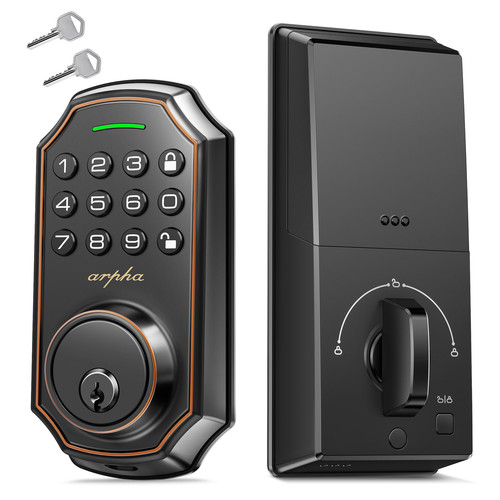 ARPHA Keyless Smart Door Lock Electronic Entry Keypad Deadbolt Anti ...