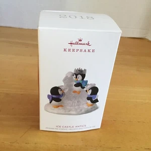 Hallmark Keepsake Ornament “Ice Castle Antics” 2018 ~ Penguins Playing NIB - Picture 1 of 10