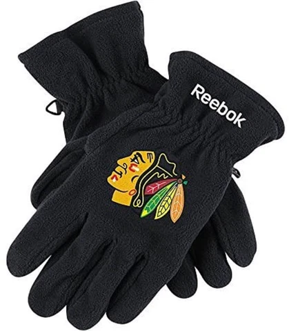 Reebok Chicago Blackhawks 2017 WInter Classic Fleece Mens Gloves - Osfa Cover